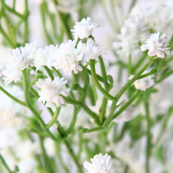 36 x White Artificial Baby's Breath Silk Flower Fake Gypsophila