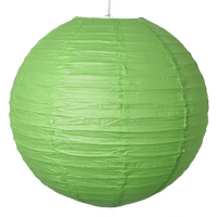 12 x Green Round 12" Paper Lantern 