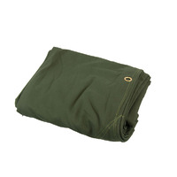 Heavy Duty Canvas Tarp Tarpaulin 8' x 10' 16oz Waterproof Green