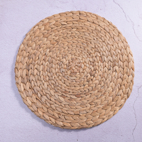 6 x Natural Round Handmade Woven Placemat Charger Plate 38cm 