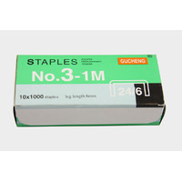 60,000 Chisel Point Staples - 6 Packs of 10 Boxes, 1000 Staples per Box