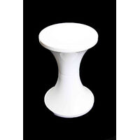 Bulk Lot x 12 White Arcade Retro Wedding Party Plastic Stool Party Seat Kitchen