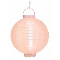 12 x Pink LED Battery Operated Paper Wedding Party Lantern 8''/20CM