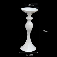 6 x White Decorative Candle Holder - Height 31cm