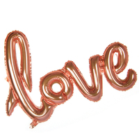 40" Rose Gold LOVE Foil Balloon Script Engagement Wedding Anniversary Part Decor 