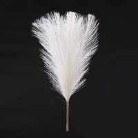 6 x Creamy White Artificial Pampas Grass