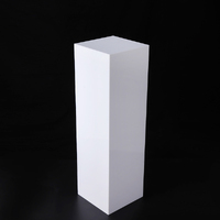 White Acrylic Square Pedestal Display Art Decor Plinths Pillars 95cm