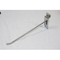 50 x Chrome Slatwall Peg Hook 20cm