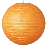 12 x Orange Round 8" Paper Lantern