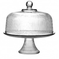 Anchor Hocking Monaco 30cm Cake Stand & Dome