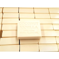 Bulk Lot x 100 Natural Coconut Vanilla Soap Australian Made For Dry Senstive Skin